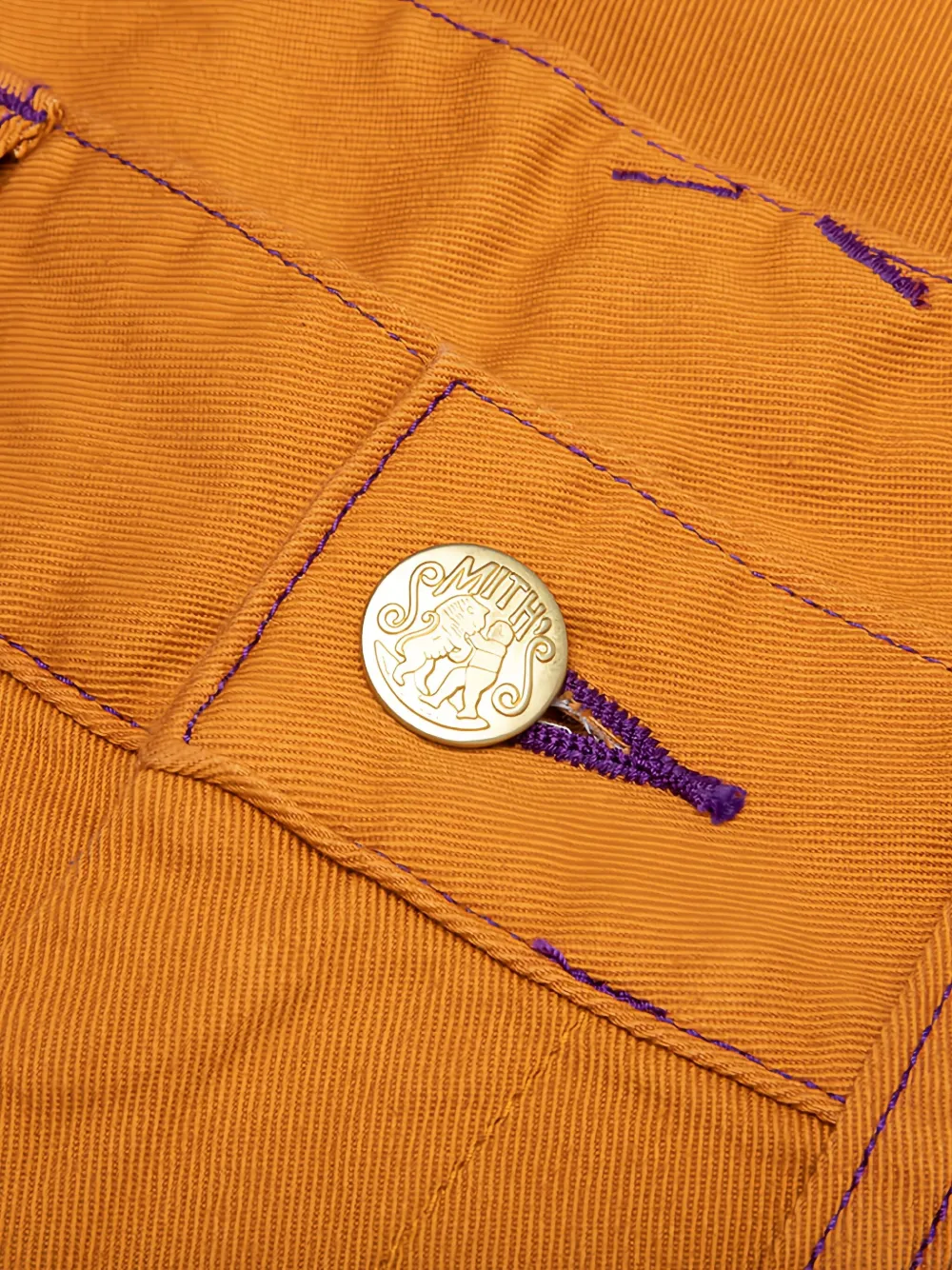 Needles x Smith's twill broek met geborduurde vlinder Oranje