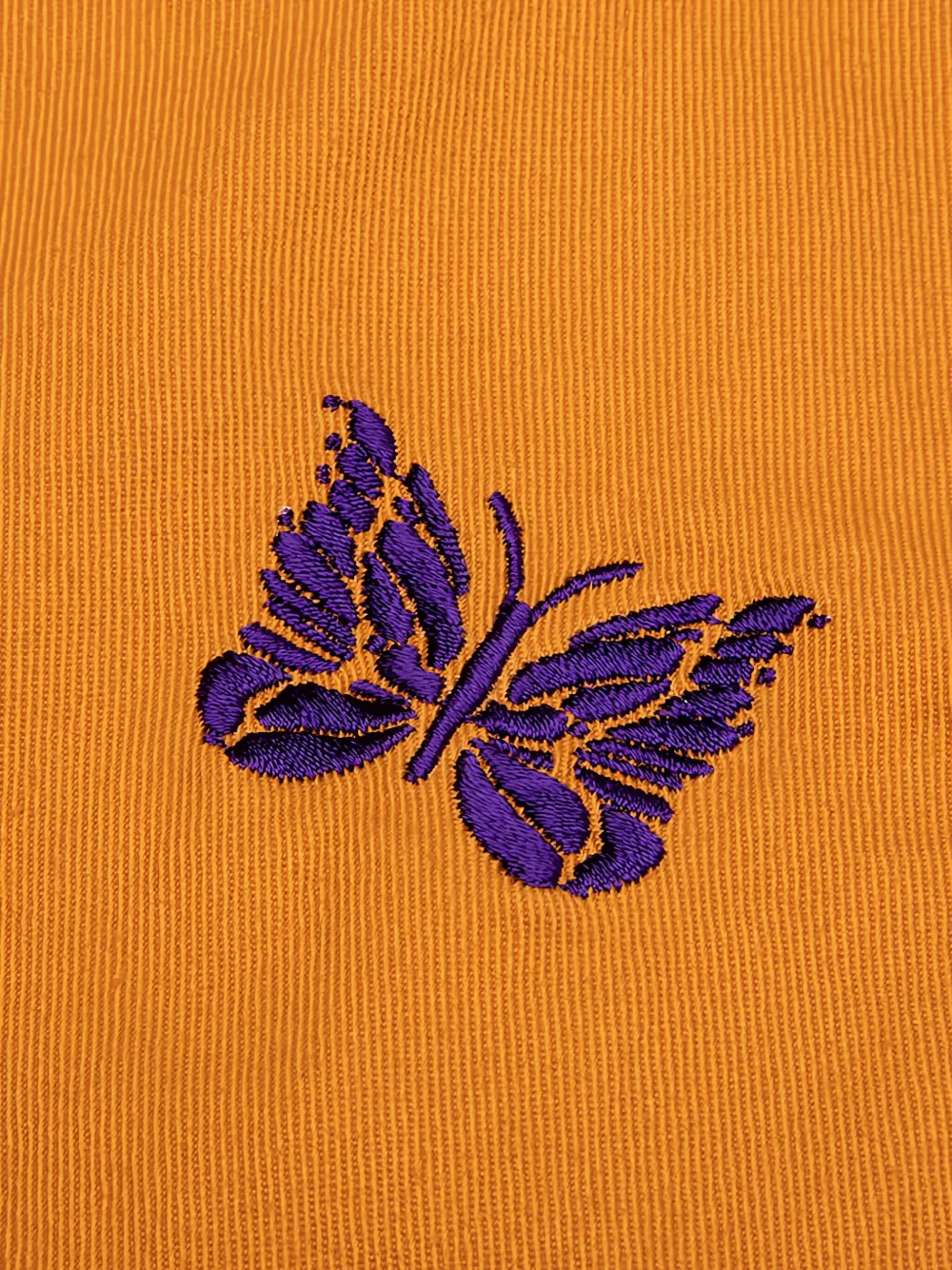 Needles x Smith's twill broek met geborduurde vlinder Oranje