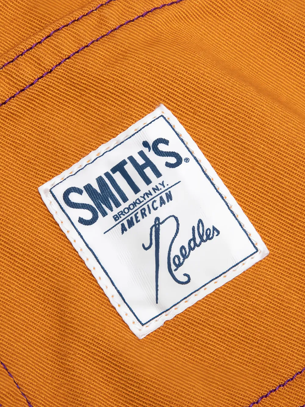 Needles x Smith's twill broek met geborduurde vlinder Oranje