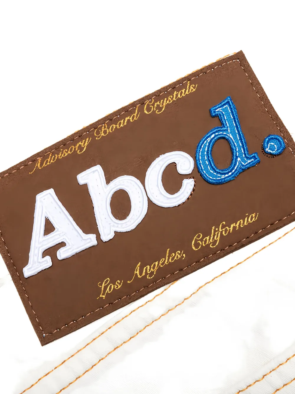 Advisory Board Crystals Jeans met geborduurd logo Wit