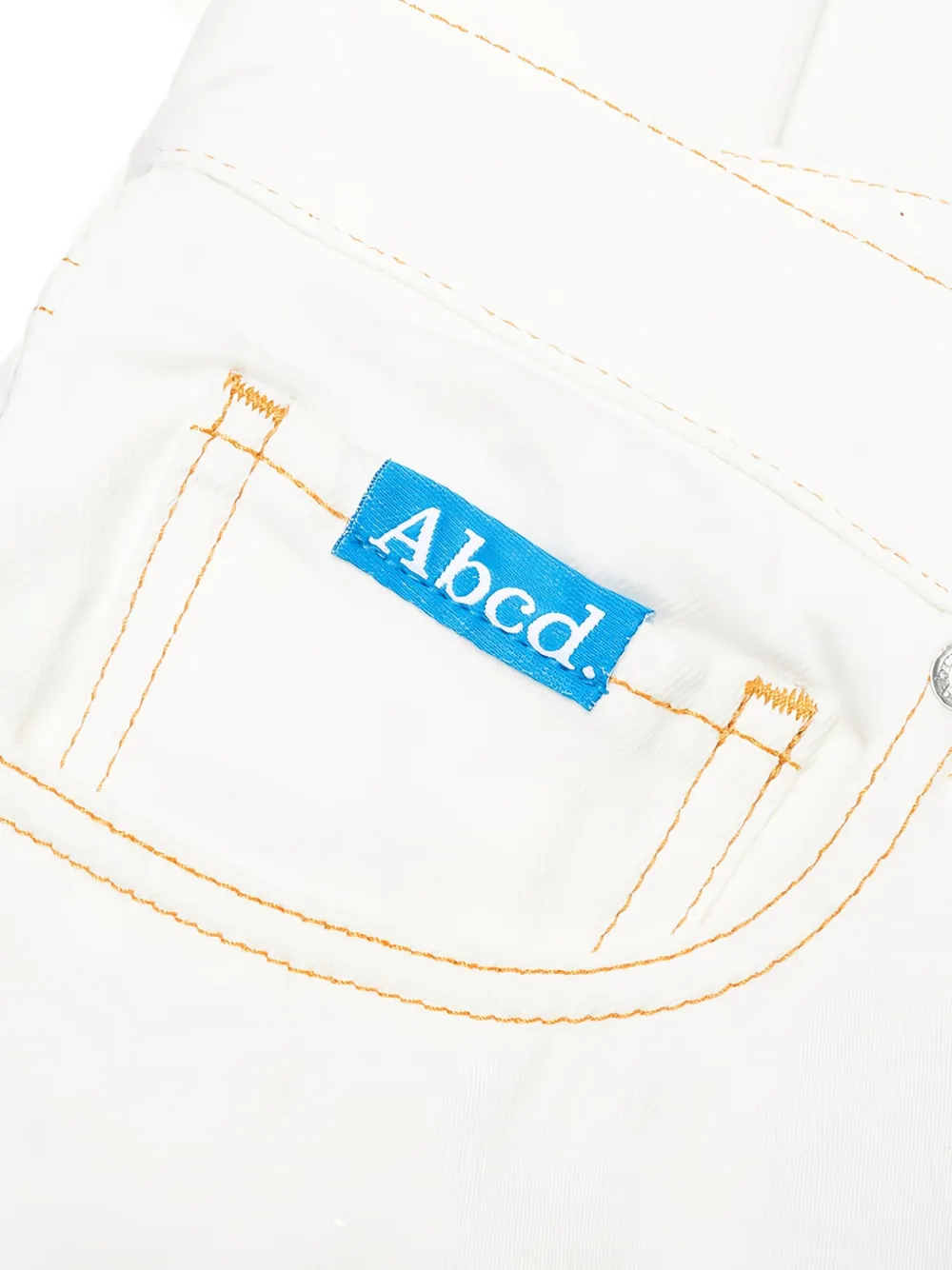 Advisory Board Crystals Jeans met geborduurd logo Wit