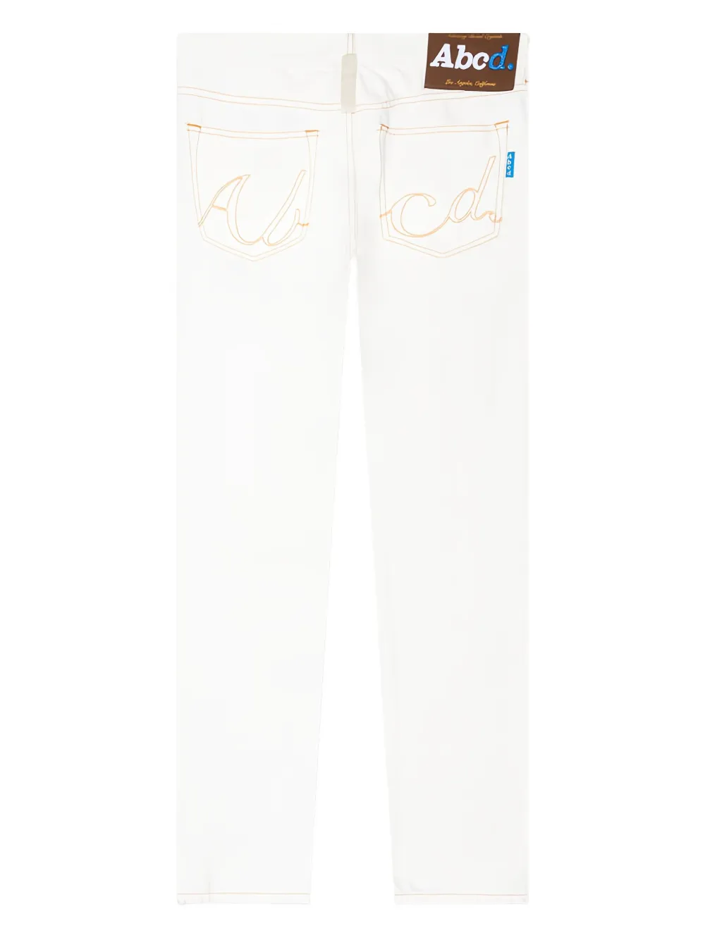 Advisory Board Crystals Jeans met geborduurd logo Wit