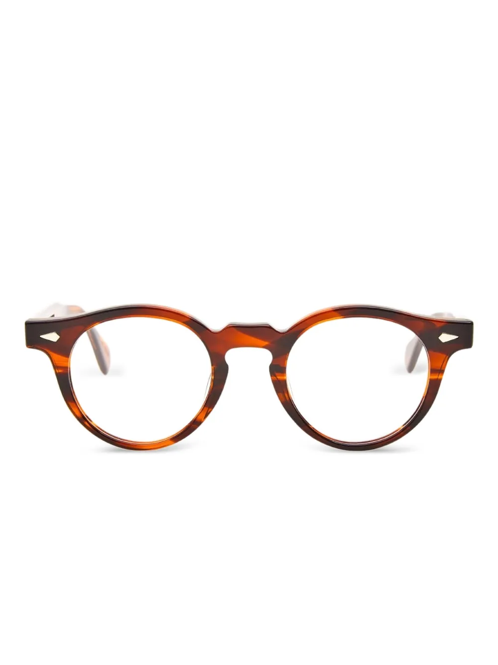 JULIUS TART OPTICAL Harold round-frame glasses | Brown | Image 1