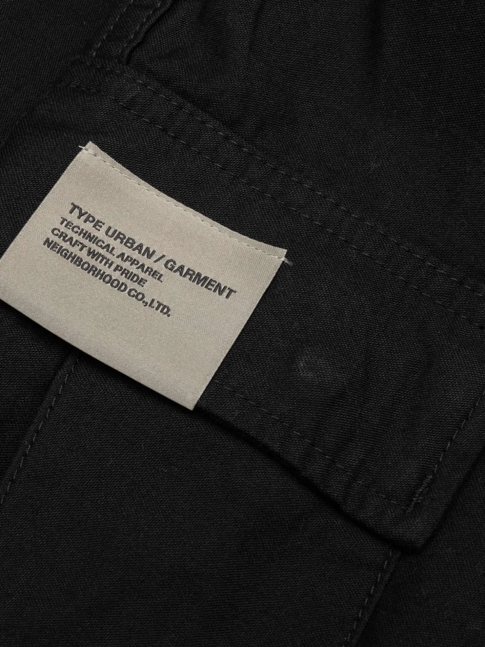 Neighborhood Broek met cargo zak Zwart