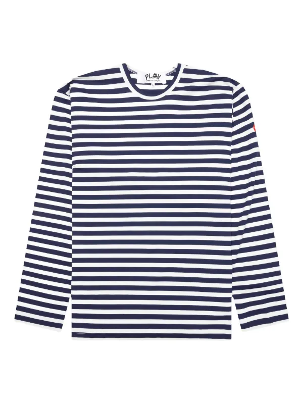 Comme Des Garçons Play x The Artist Invader ストライプ ロングT