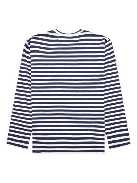 Comme Des Garçons Play x The Artist Invader striped long-sleeve T-shirt