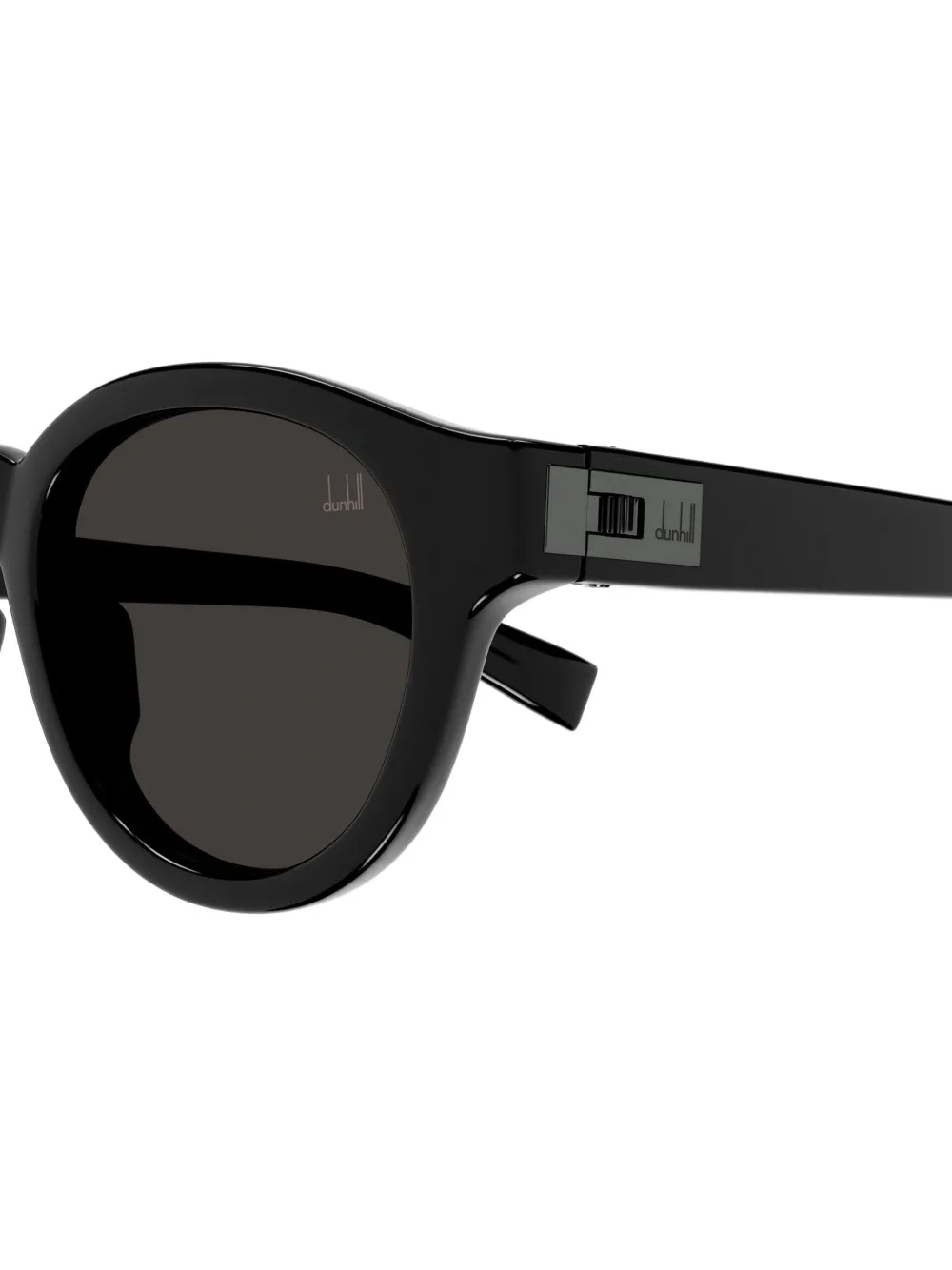 Dunhill Zonnebril met rond montuur Zwart