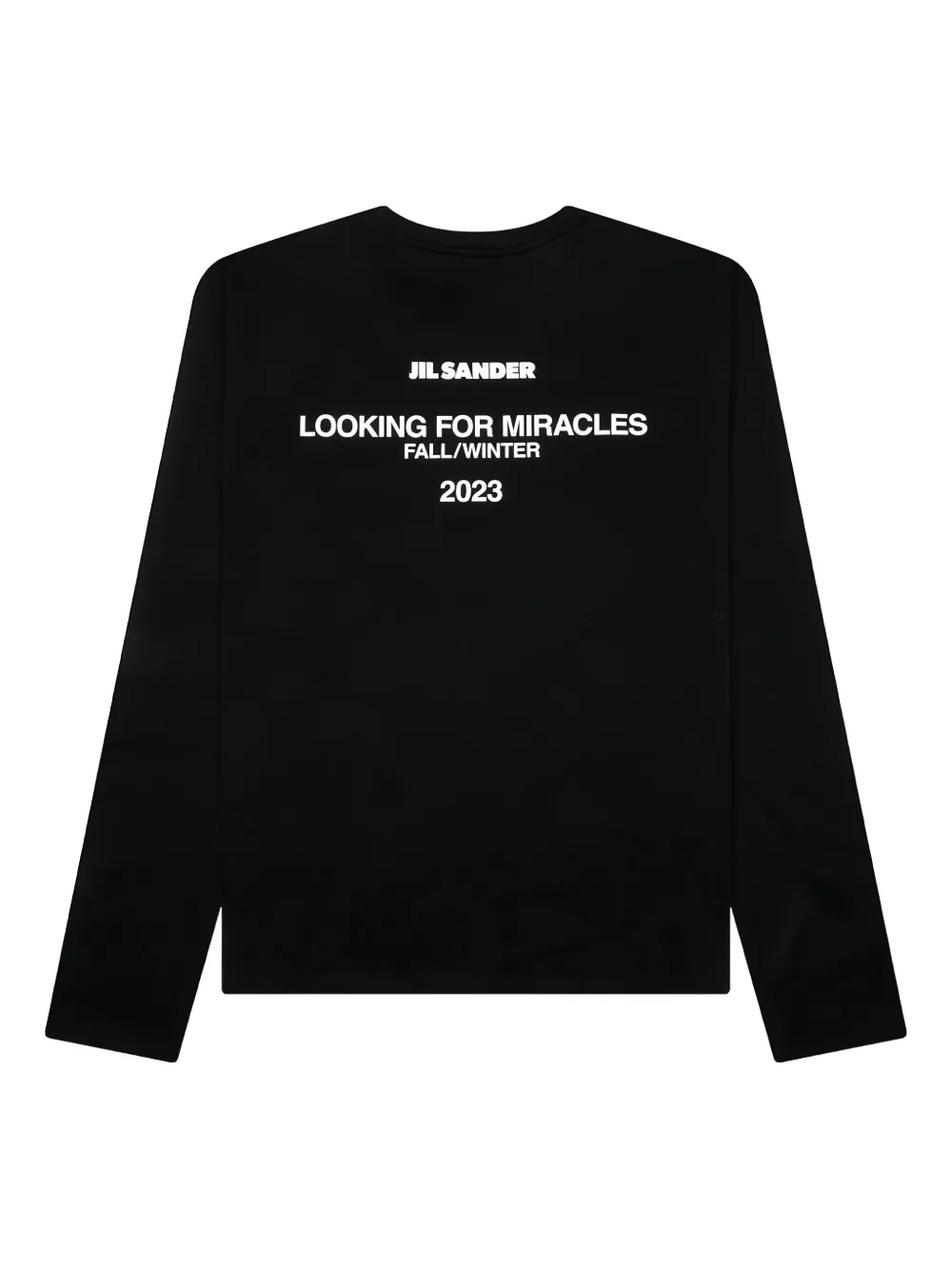 Jil Sander Gelaagde gebreide trui Zwart