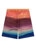 Marni sunset-print shorts - Red