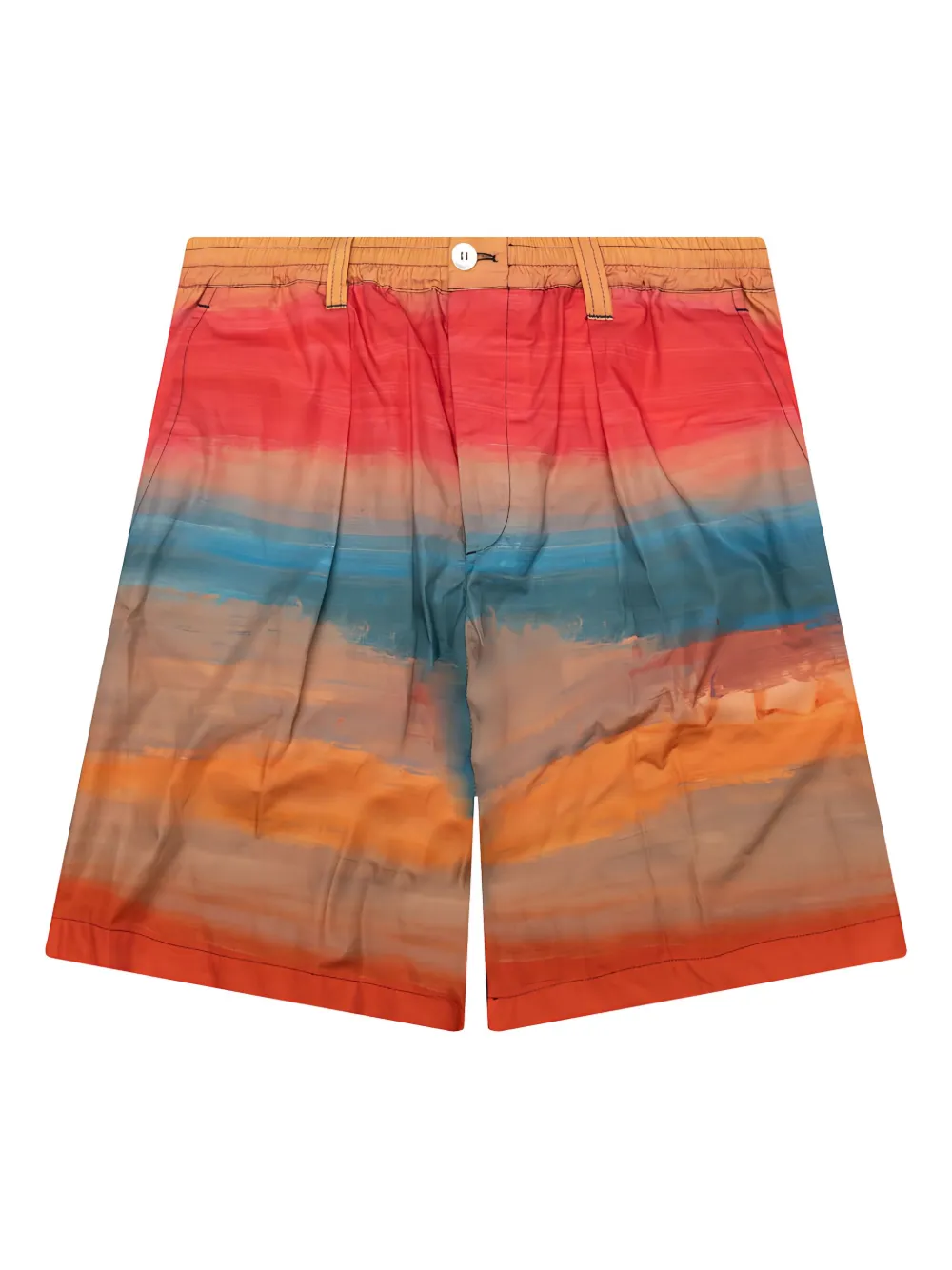 Marni Shorts met print Rood