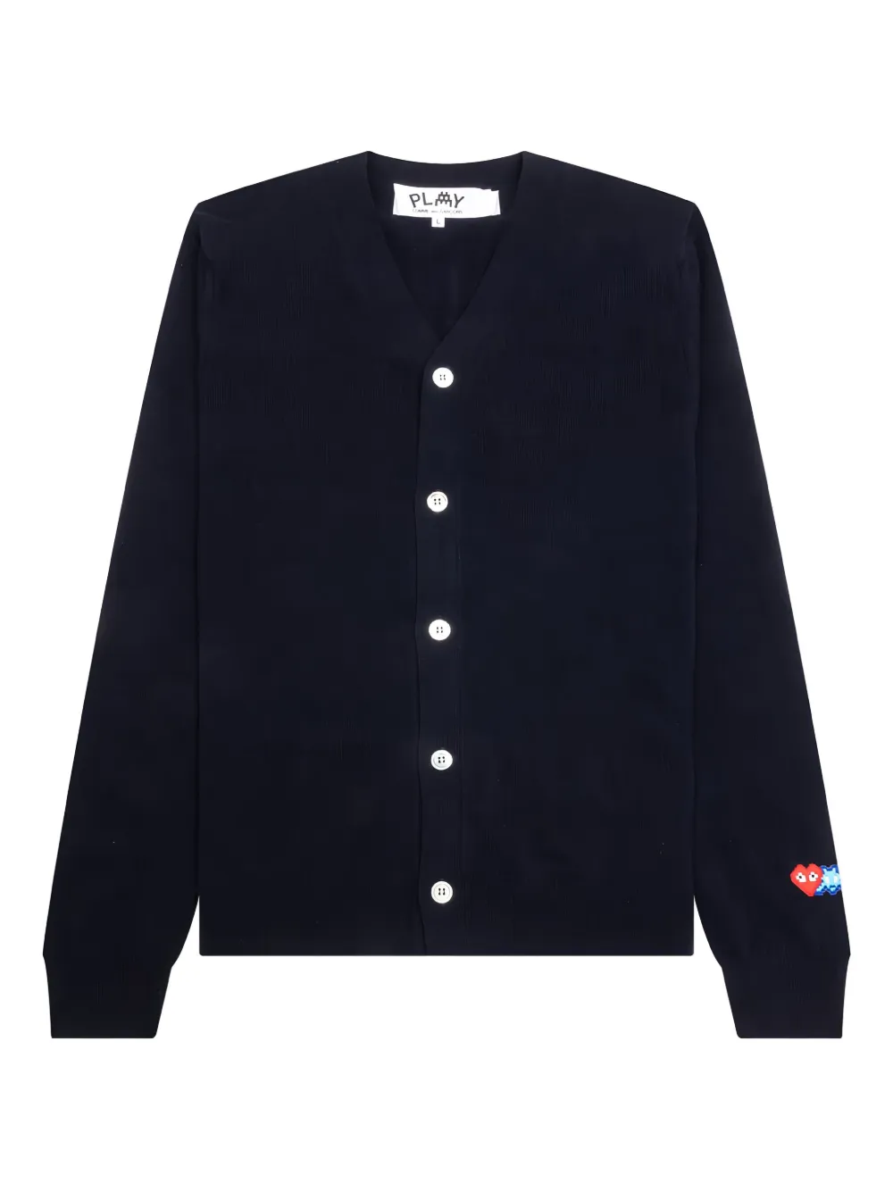 Comme Des Garçons Play heart-patch cardigan Blauw