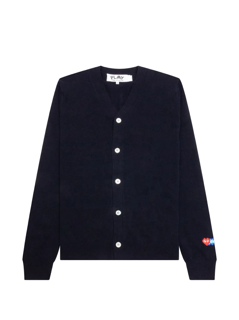 Comme Des Garçons Play heart-patch cardigan - Blu