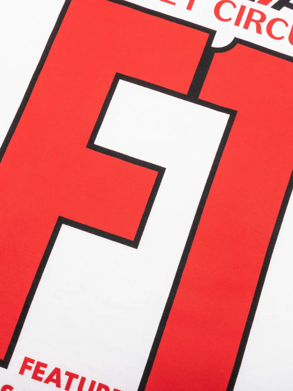 Nahmias x Feature F1 Las Vegas grafisch T-shirt met lange mouwen Wit