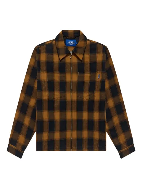 Awake NY brushed flannel checked shirt jacket