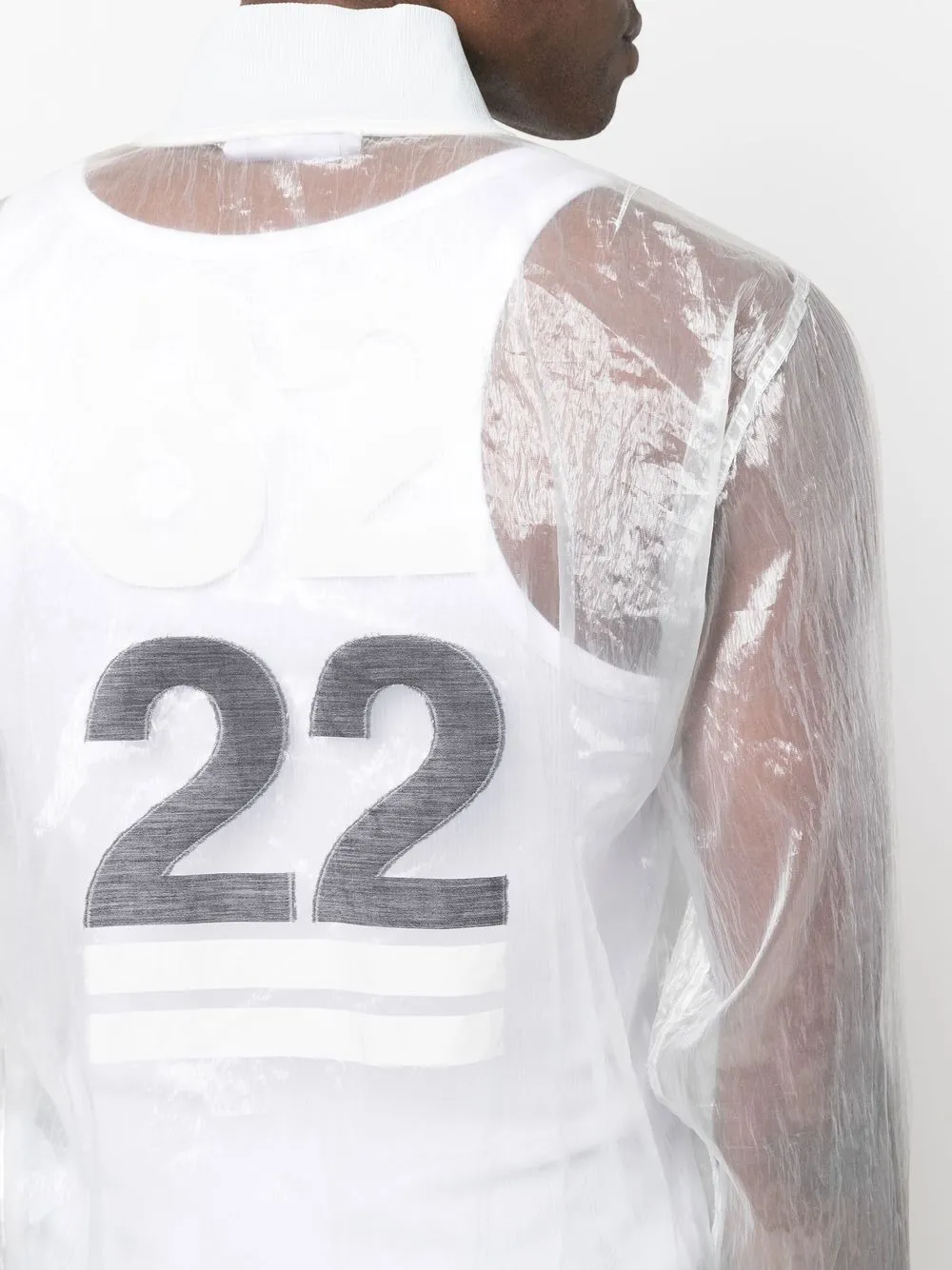 Stone Island Lightweight Sheer Bomber Jacket In White