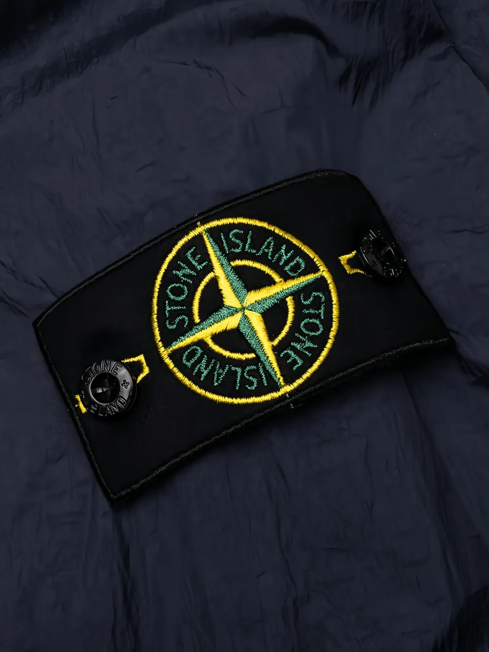 Stone Island Shirtjack met opgestikte zak en ritssluiting Blauw