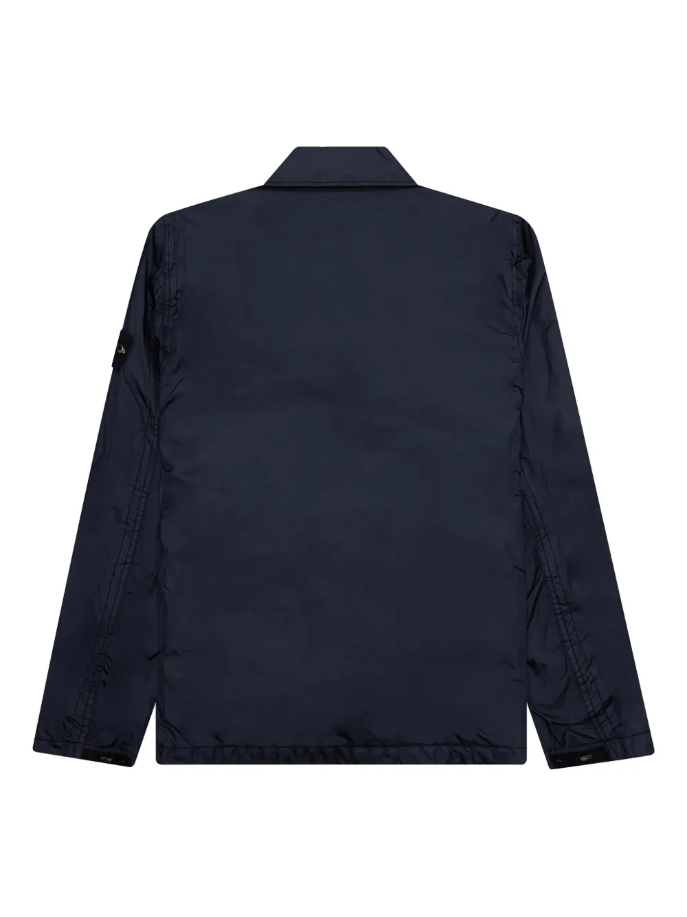 Stone Island Shirtjack met opgestikte zak en ritssluiting Blauw