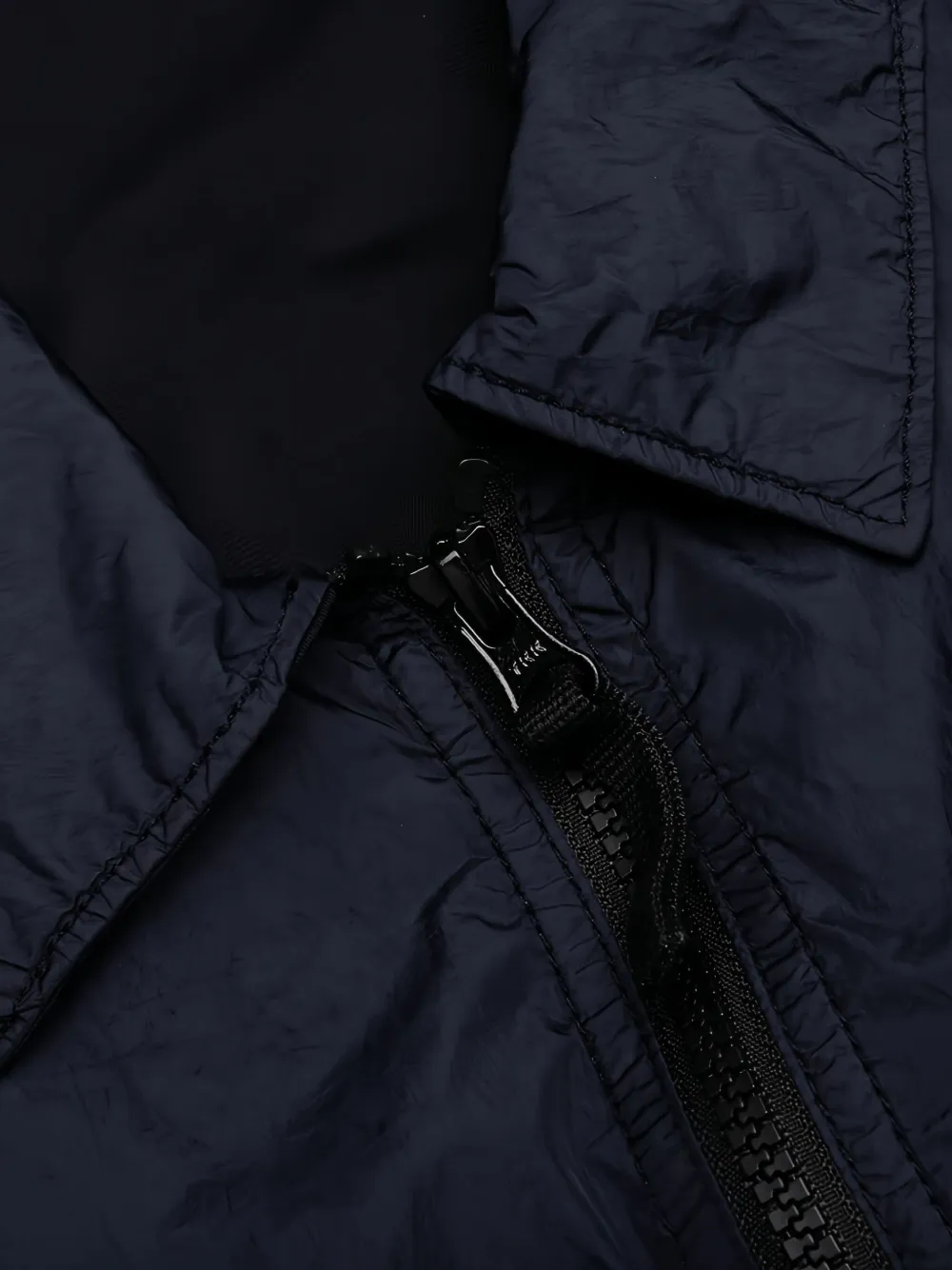 Stone Island Shirtjack met opgestikte zak en ritssluiting Blauw