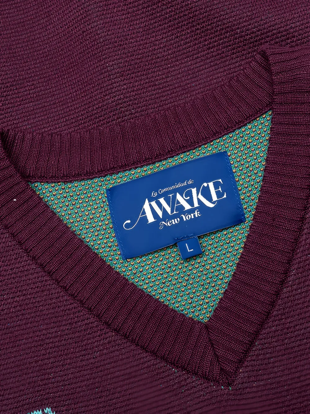 Awake NY Spencer met bloemen intarsia Rood