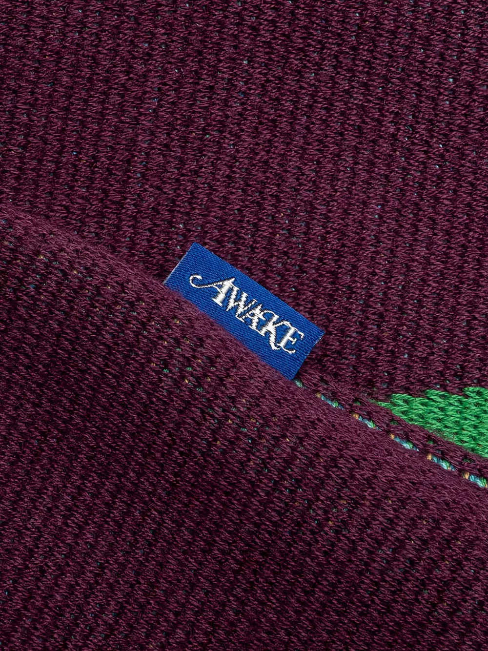 Awake NY Spencer met bloemen intarsia Rood