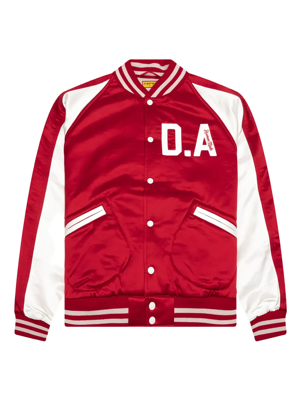 Human Made Stadium satin striped-trimjacket - レッド Human Made Stadium satin striped-trimjacket - レッド