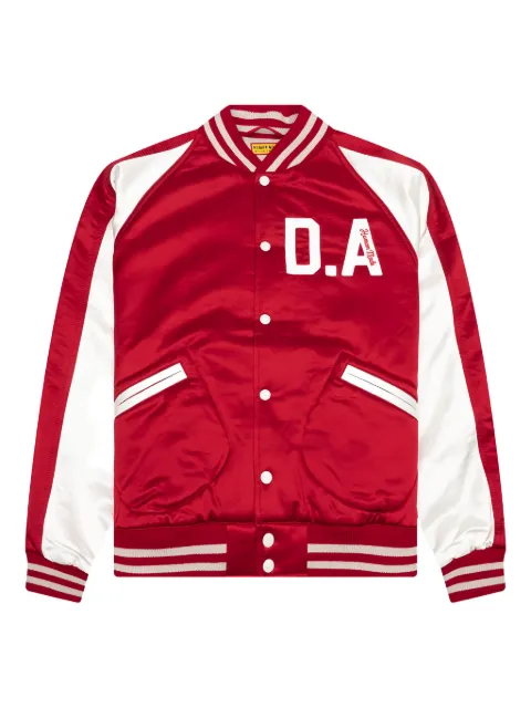Human Made Stadium satin striped-trimjacket