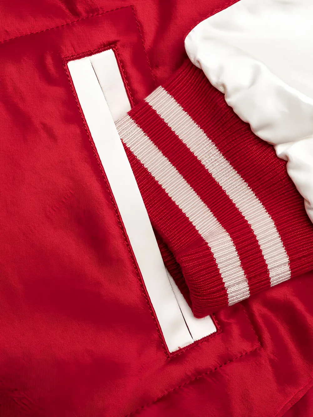 Human Made Stadium jack met gestreepte afwerking Rood