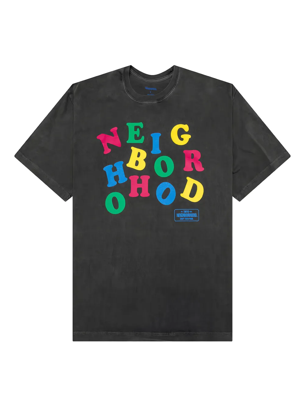 Neighborhood T-shirt met logoprint Zwart