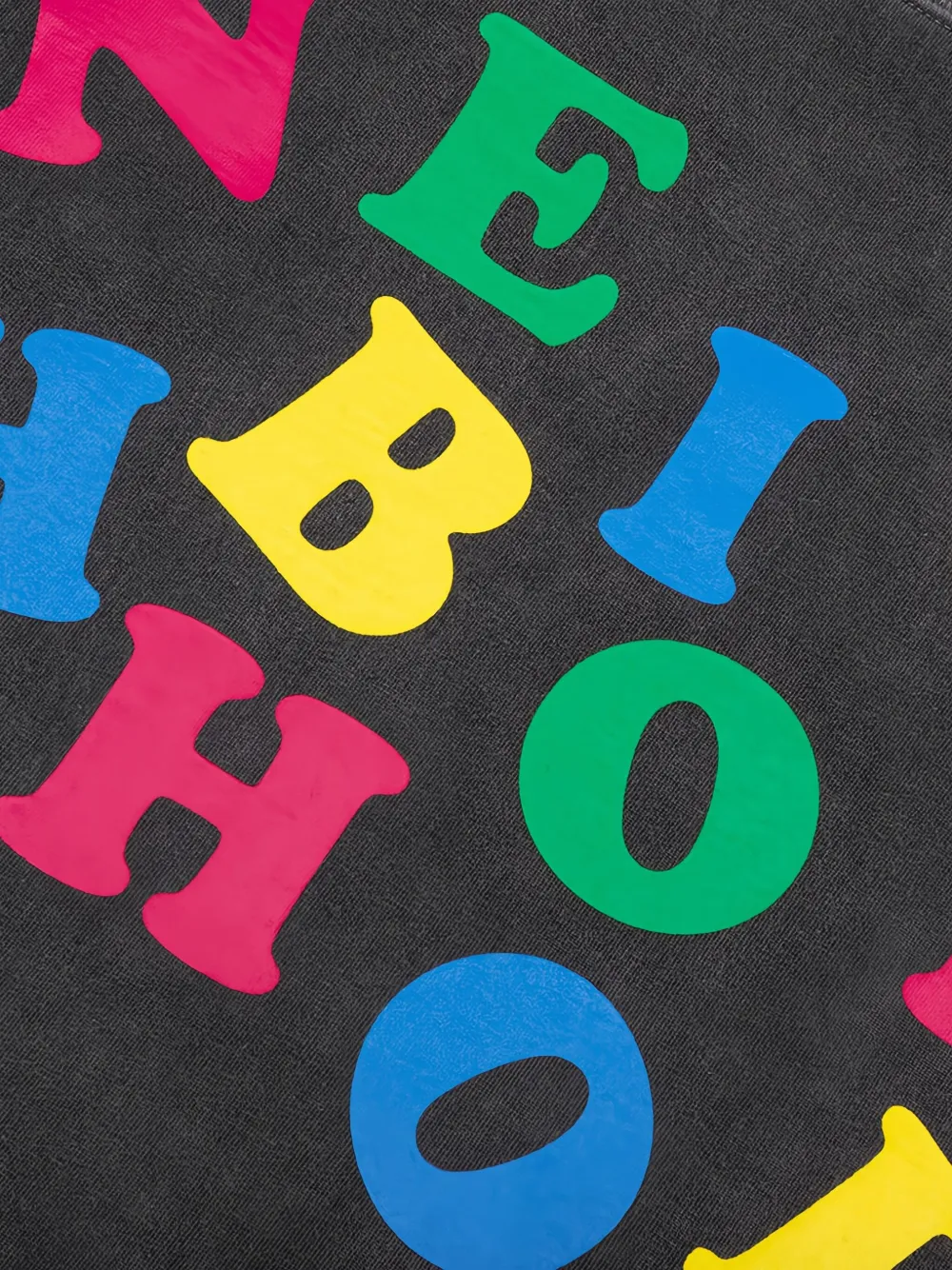 Neighborhood T-shirt met logoprint Zwart
