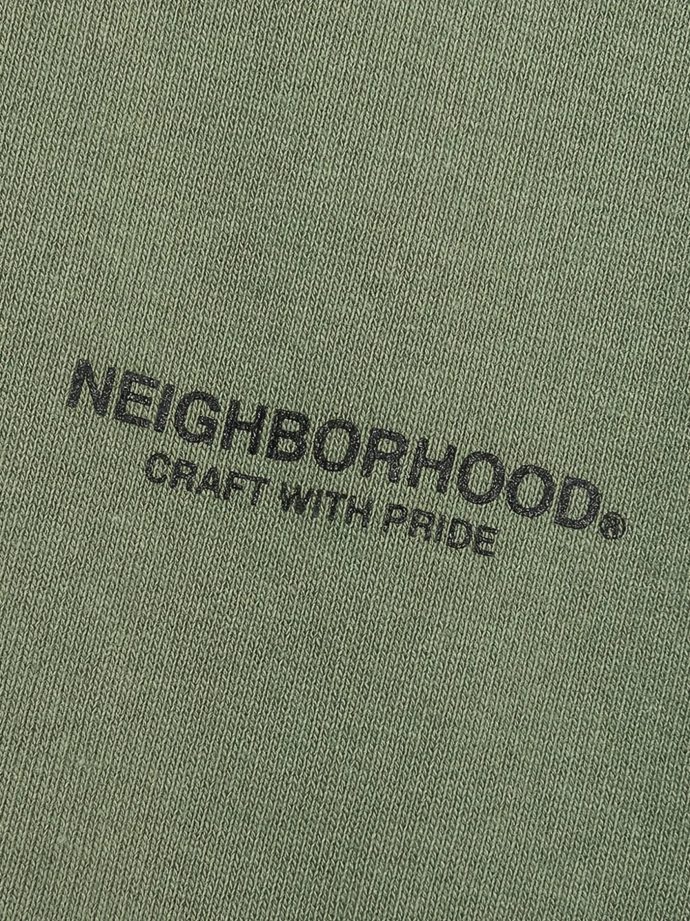 Neighborhood Sweater met rond logo Groen