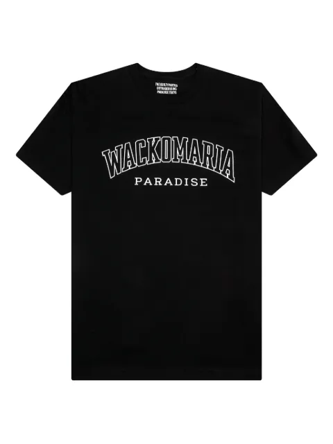 WACKO MARIA graphic-lettering logo T-shirt