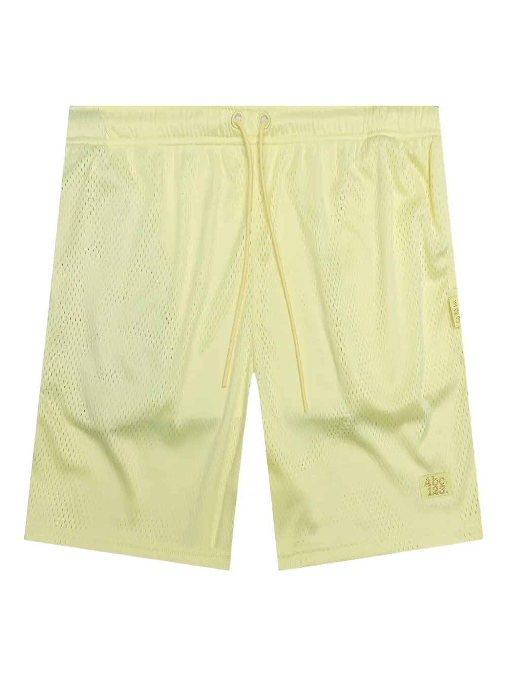 Advisory Board Crystals Mesh shorts met trekkoord Geel
