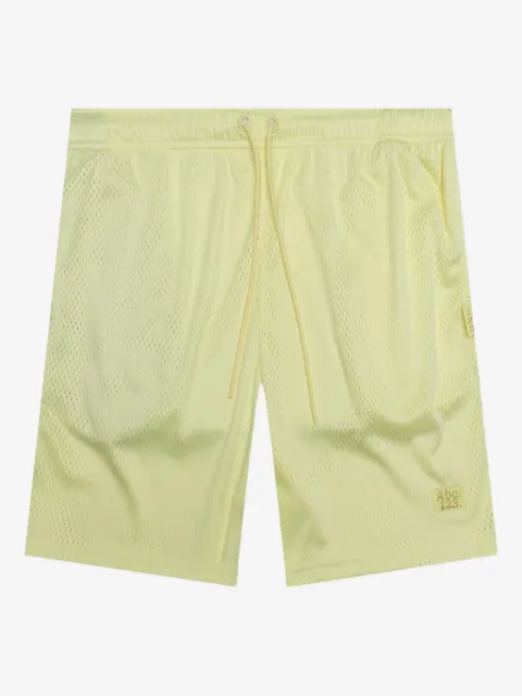 Advisory Board Crystals mesh drawstring shorts