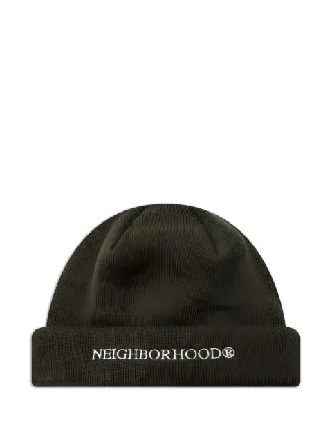 Neighborhood logo-embroidered beanie