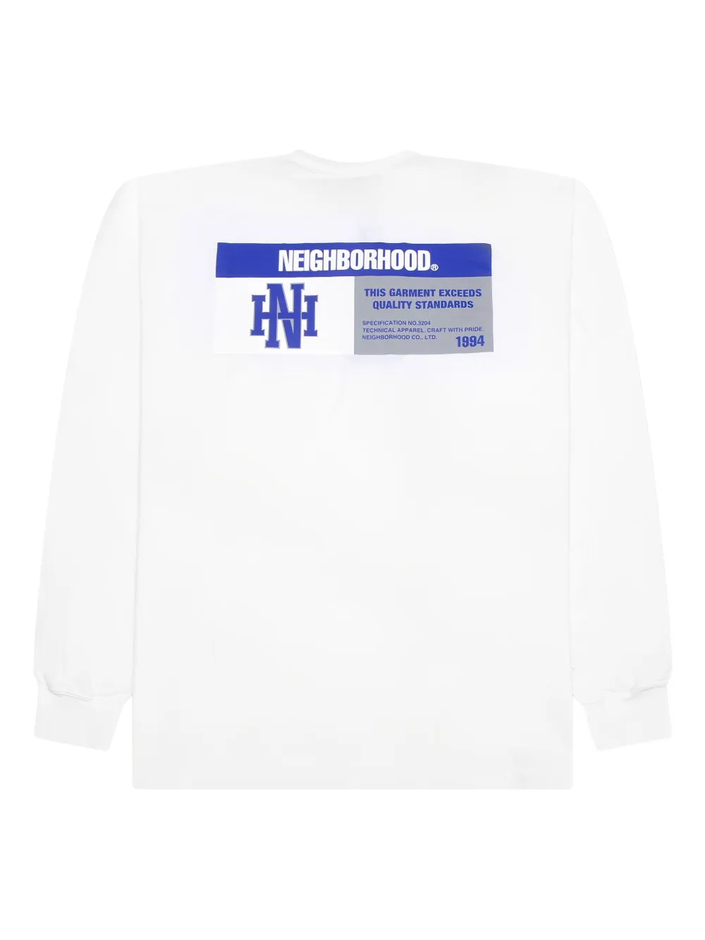 Neighborhood T-shirt met logoprint Wit