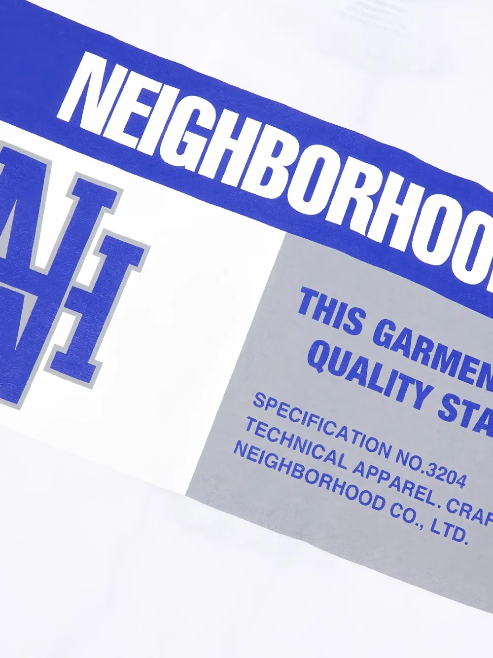 Neighborhood T-shirt met logoprint Wit