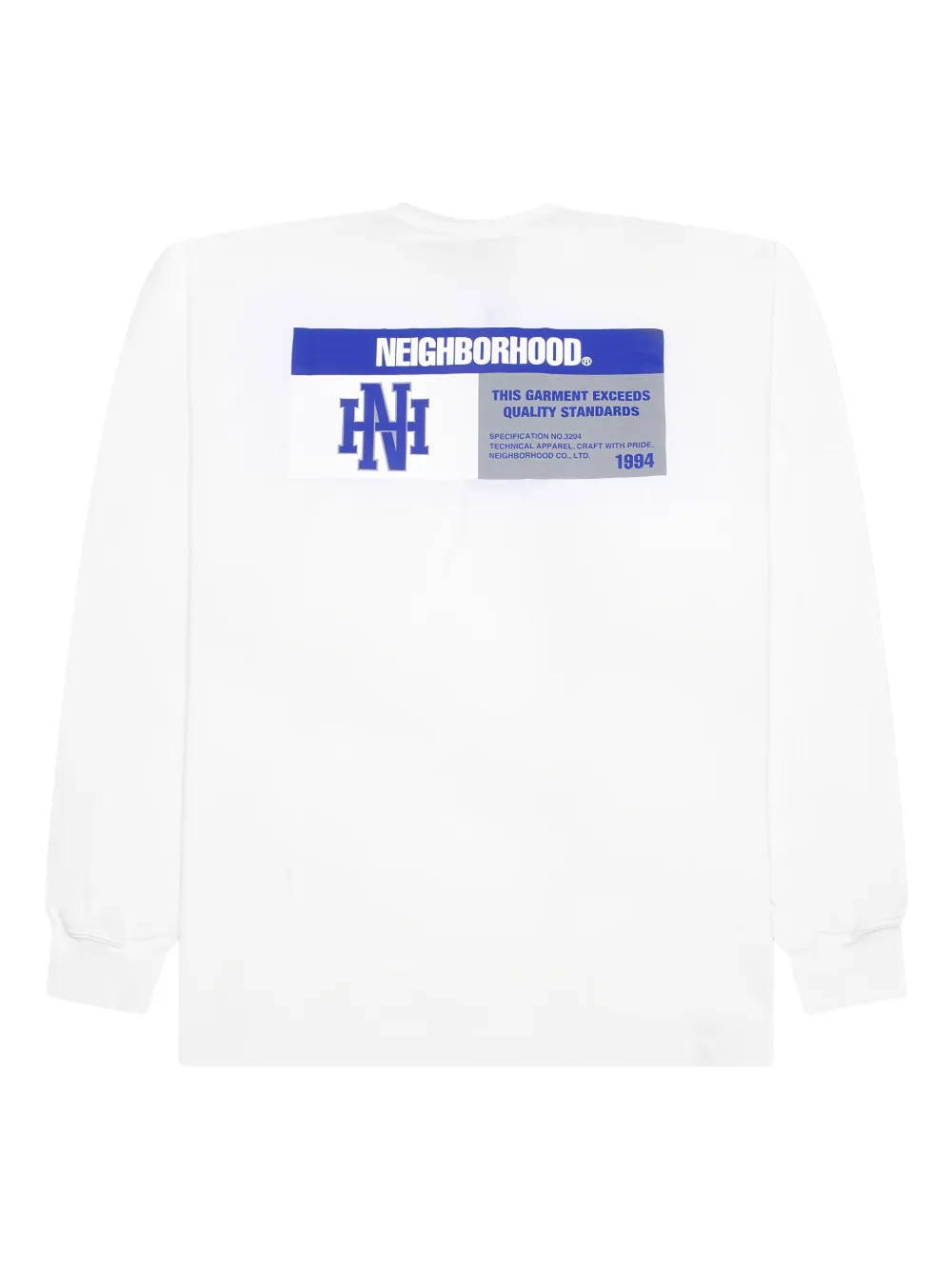 Neighborhood T-shirt met logoprint - Wit