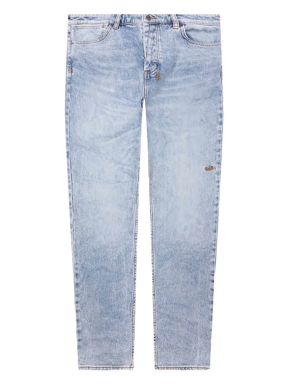 Ksubi Van Winkle embroidered-patch jeans Blauw