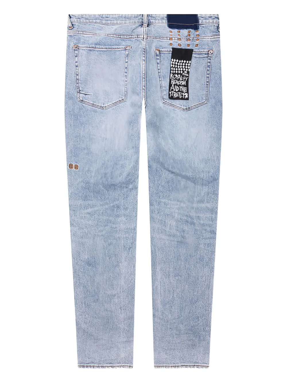 Ksubi Van Winkle jeans met geborduurde patch Blauw