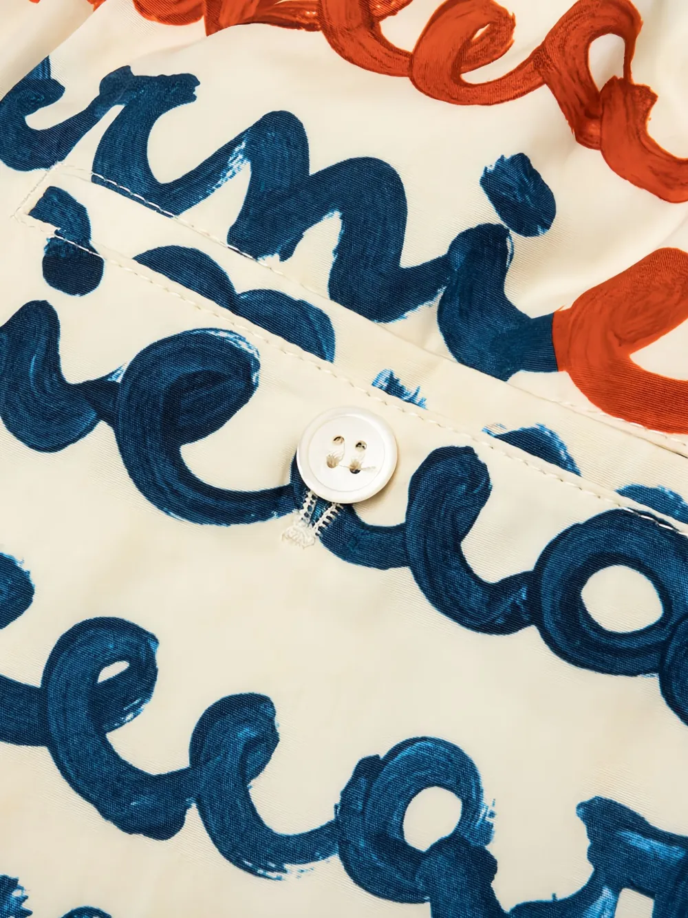 Marni Katoenen shorts met logoprint Beige