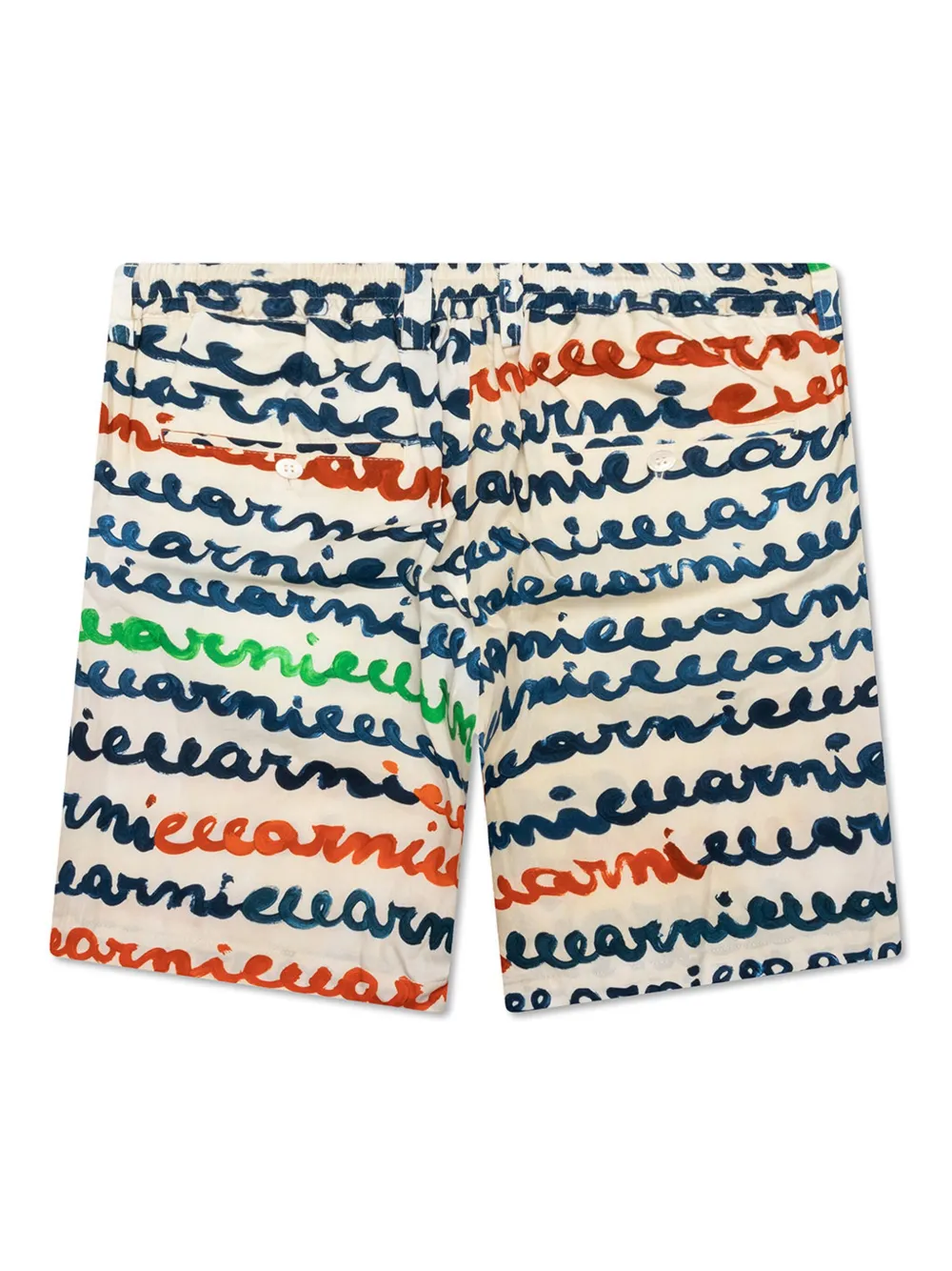 Marni Katoenen shorts met logoprint Beige