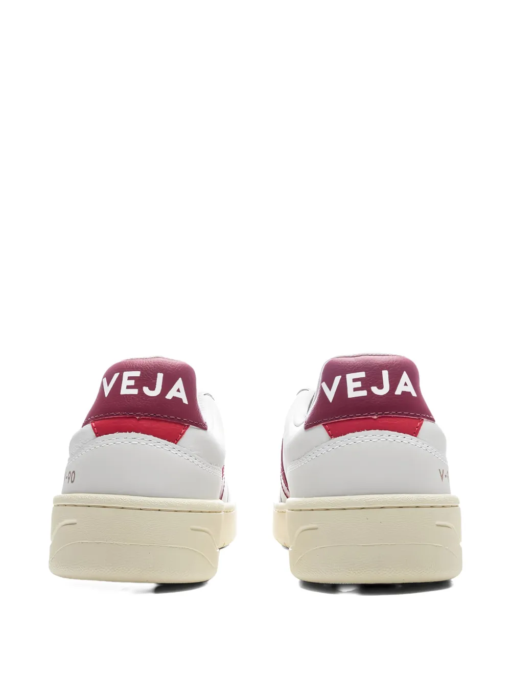 Veja V-90 Leather Sneakers In White