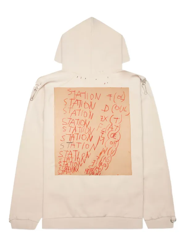 Raf Simons ダメージ パーカー | ニュートラル | FARFETCH JP