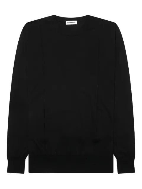 Jil Sander round-neck panelled sweater