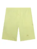 Advisory Board Crystals logo-patch elasticated-waist shorts - Yellow
