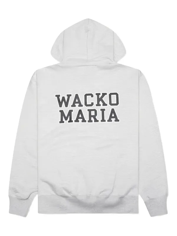 WACKO MARIA logo-print Pullover Hoodie | Grey | FARFETCH ID WACKO MARIA logo-print Pullover Hoodie | Grey | FARFETCH ID