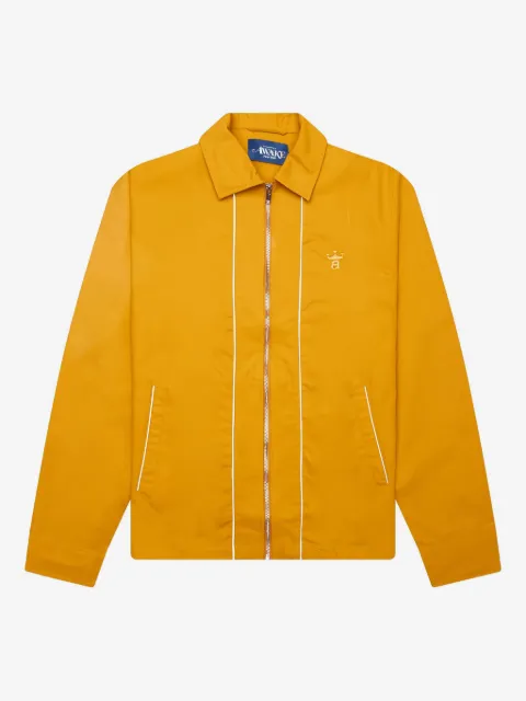 Awake NY embroidered-detail zip-front jacket