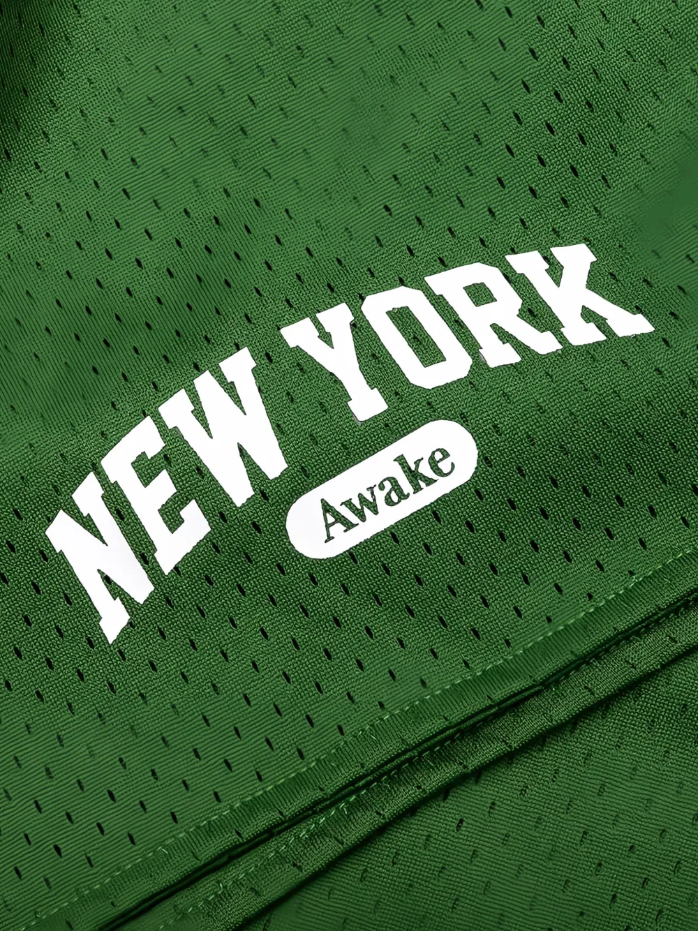 Awake NY Archway mesh shorts Groen