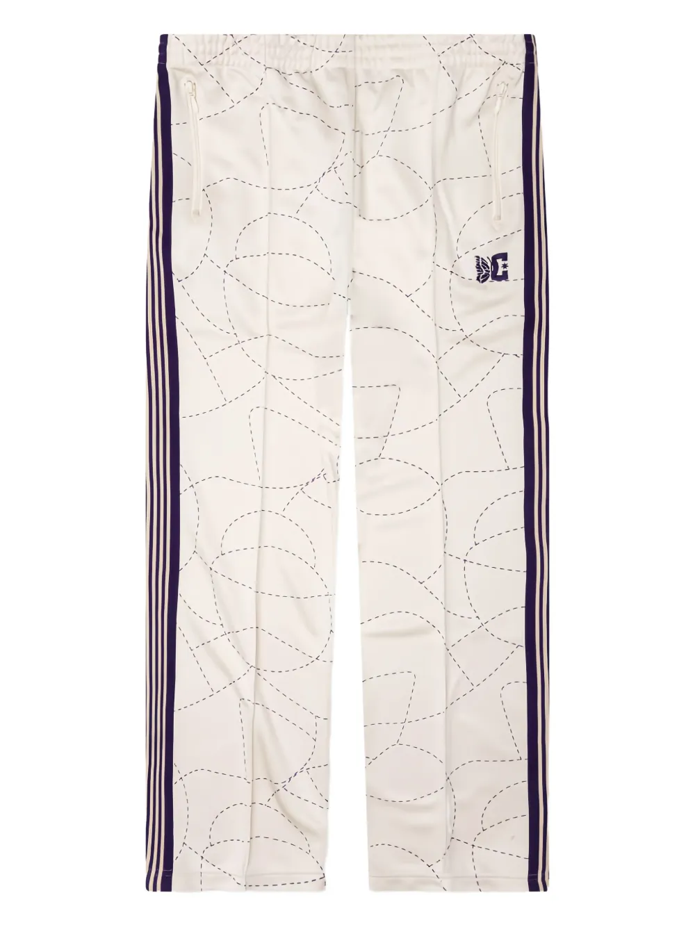 Needles x DC Shoes striped track pants - ニュートラル Needles x DC Shoes striped track pants - ニュートラル
