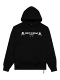 Mastermind Japan skull-appliqué hoodie - Black